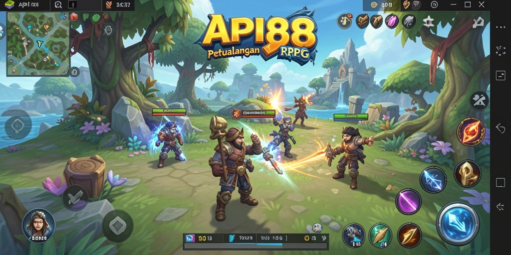 Tampilan gameplay menakjubkan dari game RPG API88.