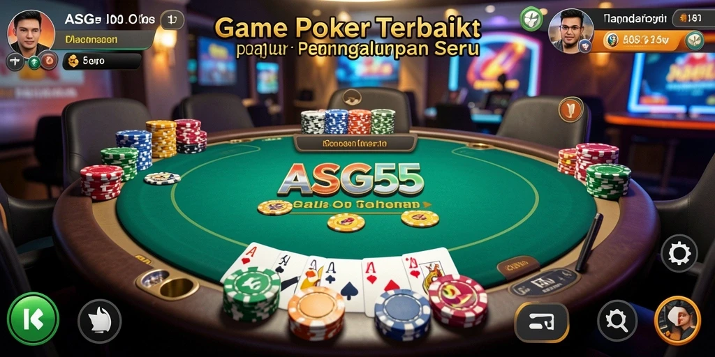 Tampilan gameplay poker yang menarik dan kompetitif di ASG55.