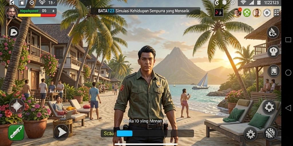 Screenshot BATA123 menampilkan gameplay simulasi yang realistis.