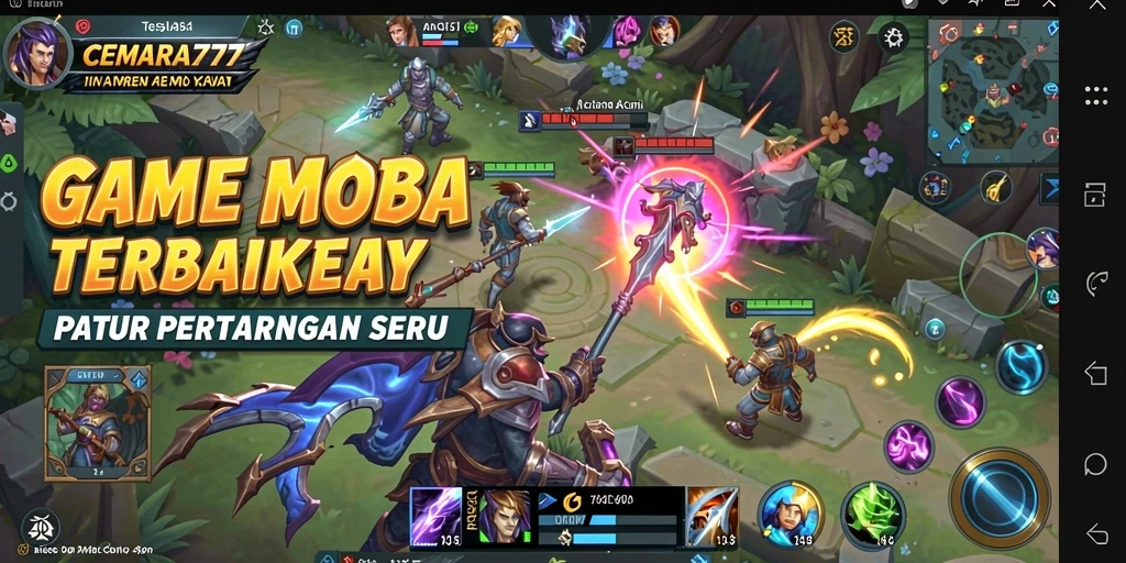 Tampilan gameplay seru dalam arena pertempuran CEMARA777.
