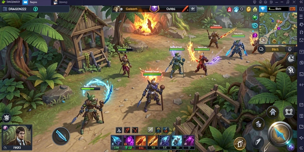 Screenshot gameplay <strong>DRAGON222</strong> menampilkan strategi mendalam dan aksi pertempuran.