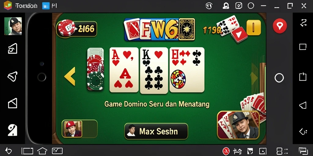 Screenshots FW66 menampilkan suasana seru permainan Domino.