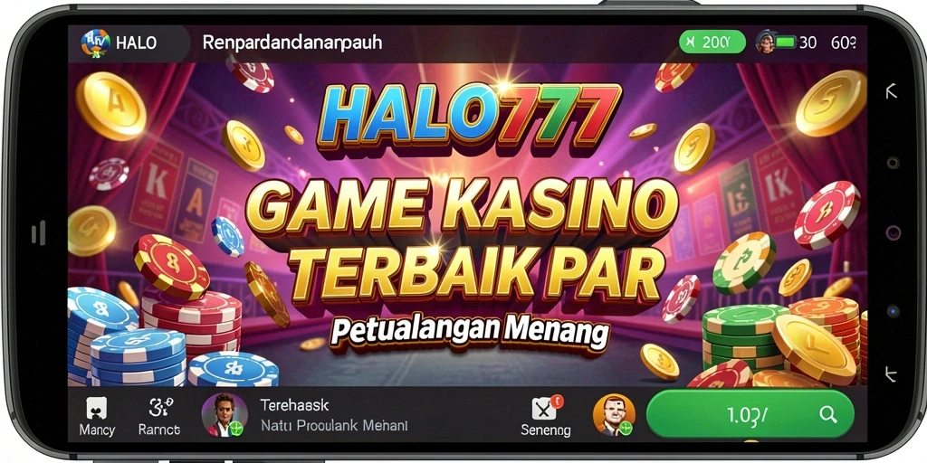 Tampilan gameplay menakjubkan HALO777 dengan elemen Kasino yang menarik.