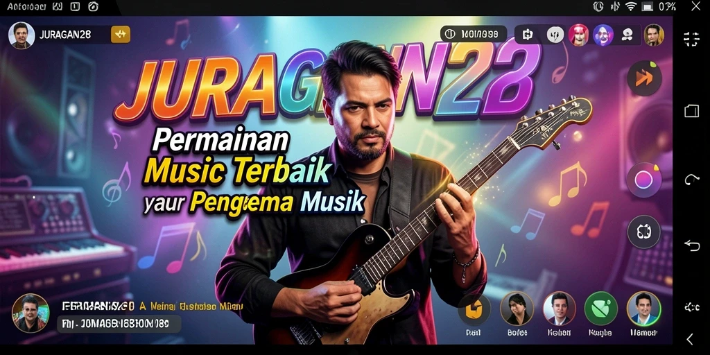 Tampilan antarmuka permainan JURAGAN28 yang penuh warna dan interaktif.