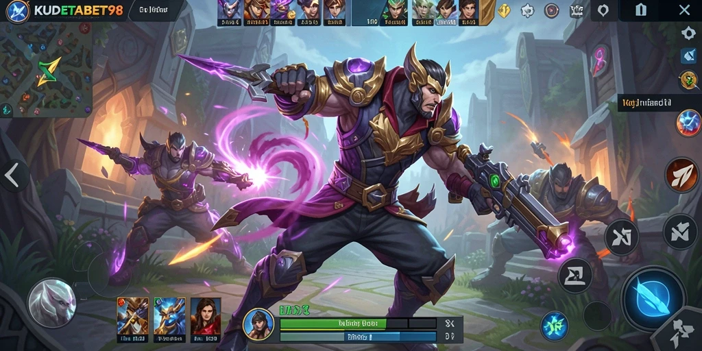 Screenshot gameplay KUDETABET98 yang menampilkan aksi seru dalam pertarungan.