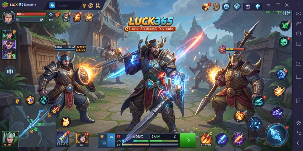 Tampilan gameplay seru dan strategis di LUCK365.