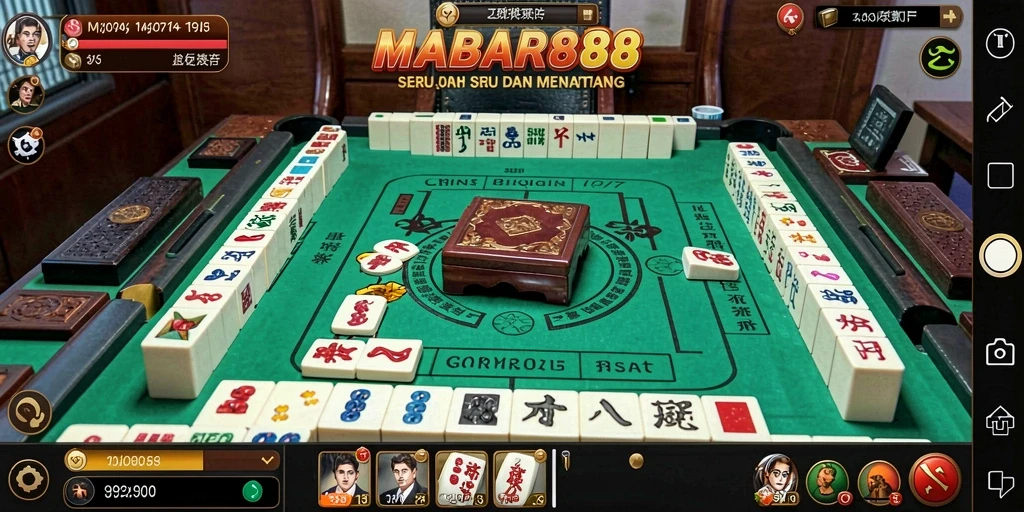 Tampilan menarik gameplay MABAR88 dengan ubin Mahjong yang berwarna-warni.