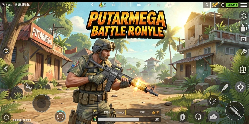 Gameplay seru PUTARMEGA dalam mode Battle Royale yang intens.