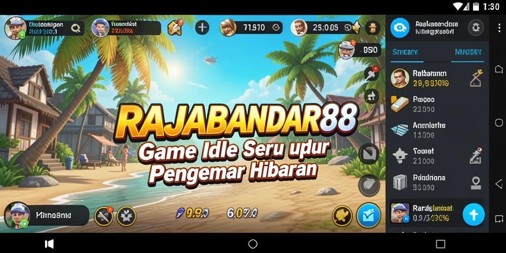 Tampilan gameplay RAJABANDAR88 yang menakjubkan dalam suasana Idle.