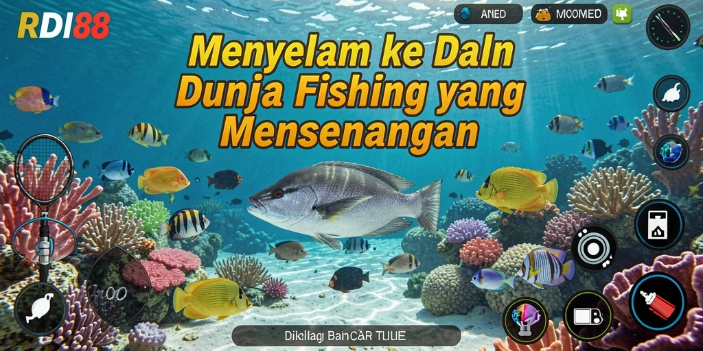 Tampilan gameplay dengan aksi memancing yang menarik di RDI88.