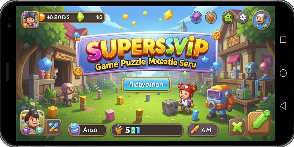 Screenshot gameplay SUPERSVIP yang menampilkan pengalaman Puzzle seru.