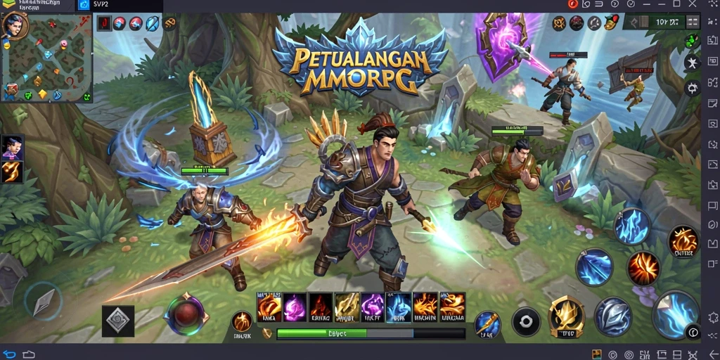 Screenshot dari SVIP2 yang menunjukkan aksi petualangan seru dalam MMORPG.