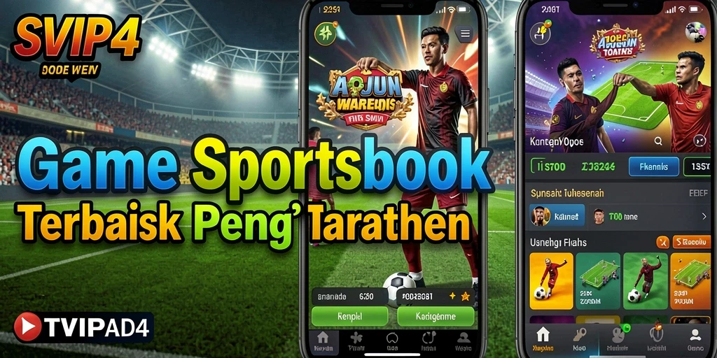Screenshot SVIP4 menampilkan antarmuka taruhan olahraga yang menarik.