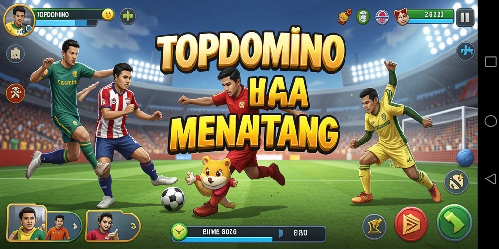 Screenshot gameplay TOPDOMINO menampilkan aksi seru dan intensitas pertandingan.