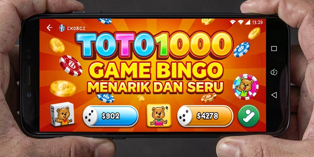 Screenshot gameplay TOTO1000 menampilkan keseruan permainan Bingo.